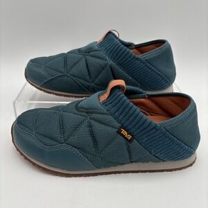 Teva Re Ember Slip On Quilted Shoes 1125471 Women's Size 7 US Green Soft EUC